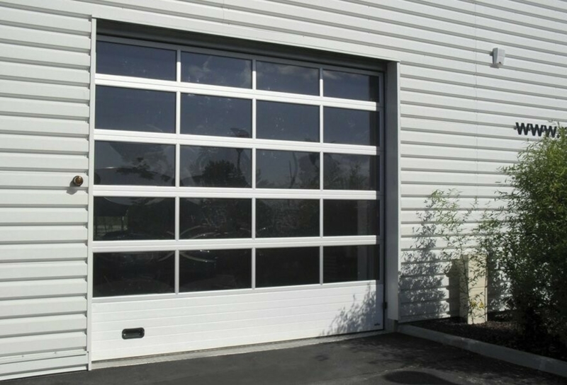 Glazed Sectional Door with Mullions