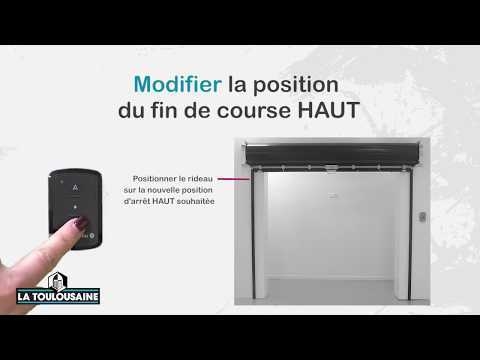 Moteur Centris VeoHz - Modifier le fin de course haut du moteur