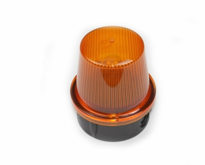 Orange flashing spotlight 24 Volts with bulb