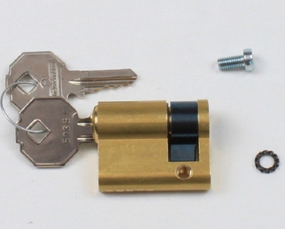 European half-cylinder for lock with same number