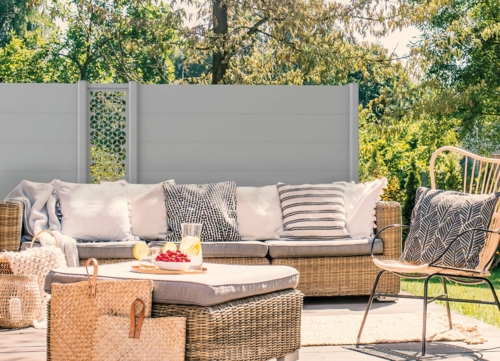 clôture tole décorative