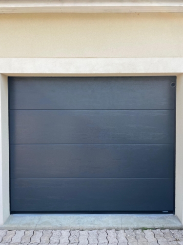 Porte de garage RAL 7016 Woodgrain