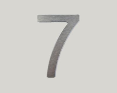 Alunox glue-on street number (height 100 mm): 7