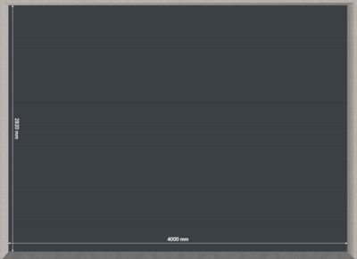 Rideau "Murax pas de 110" lames pleines, 8/10ème, pré-laqué 7016 2546868A
