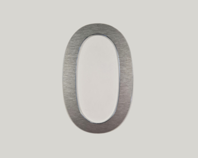 Alunox glue-on street number (height 100 mm): 0