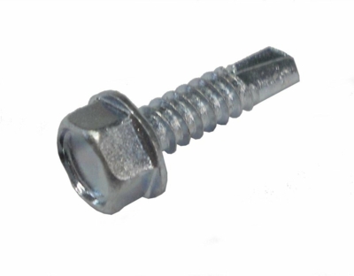 6.3x25 self-drilling H-head screw with base - Side section