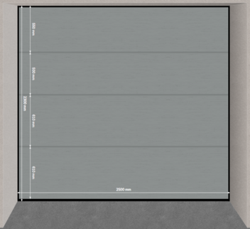 Porte sectionnelle villa veinée bois 2536812A