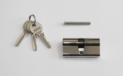Nickle cylinder 30/30 (60mm) 3 keys + 5x40 screws (DL with frame)