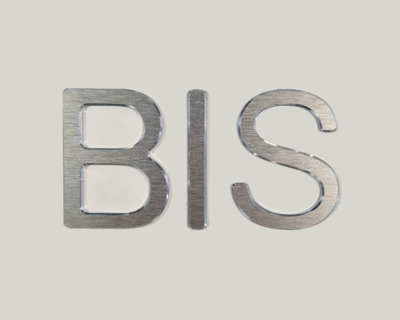 Alunox glue-on street number (50 mm high): BIS