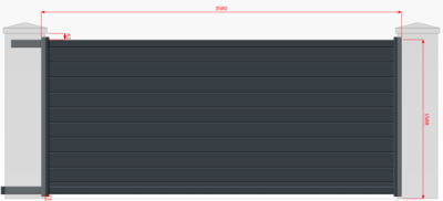 Portail aluminium DOMA 2527119A