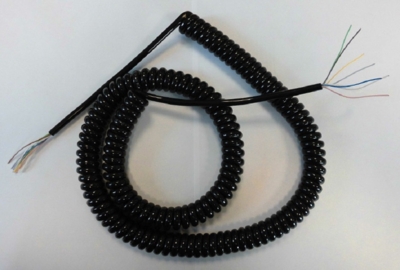 Spiral cord 7x0.25 in 5 meters for NPN safety edge