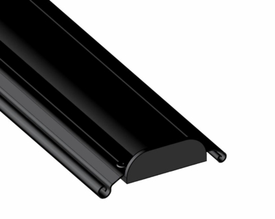 Deep Black Lacquered Slats 8/10° solid, 110 pitch with GV clips