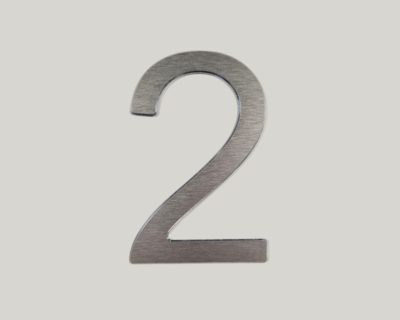 Alunox glue-on street number (height 100 mm): 2