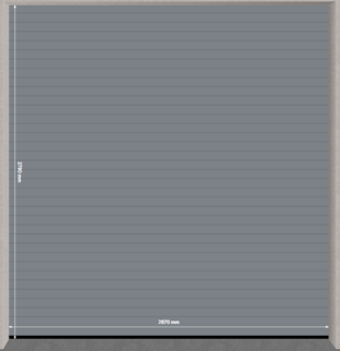 Rideau "Murax pas de 110", à lames micro-perforées, 10/10ème, acier galvanisé 2549601A