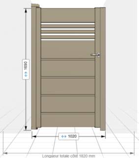 Portillon WAREN VISIO 2620807A