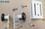 Accessoires Panneau Haut - Supports Galets  - RT200/RE100/LN/LR- Kit n°840
