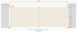 Portail aluminium GLASGOW (2 Vantaux) 2547821A