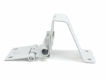 White LR Side Hinges - 2 Pairs with Rollers - 40mm apart - KIS-052