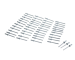 Rivet Tête Plate - Multiserrage - AC/AC - Ø4mmx11mm (Kit de 50 pièces)