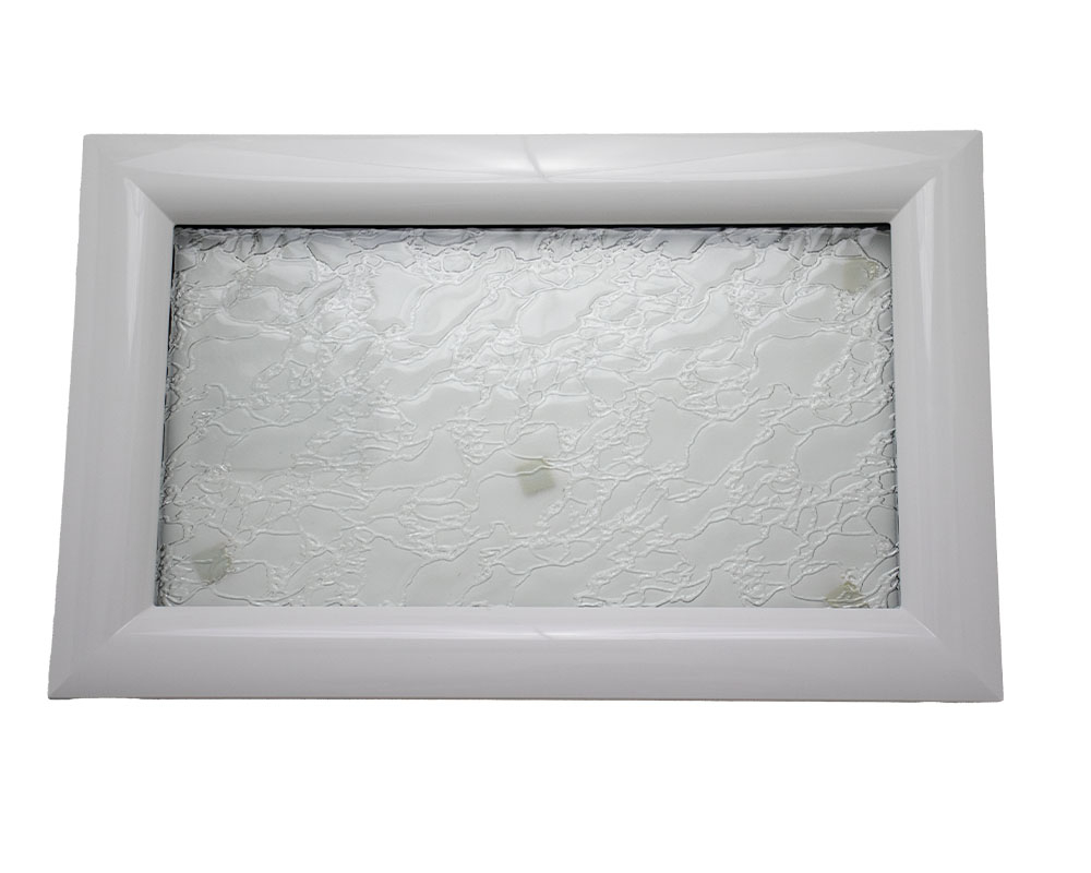 Hublot Cassette - Blanc - Vitrage 4/10/33.2 - DELTA MATE ext & CLAIR int