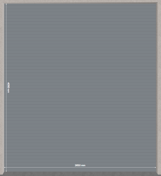 Rideau "Murax pas de 110" à lames pleines, 8/10ème, acier galvanisé 2601800A