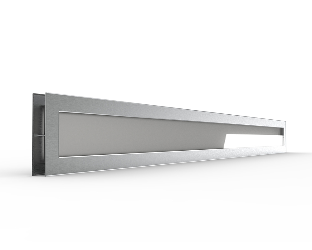 ALUNOX Window - Line 1860x180 - FROSTED Glass