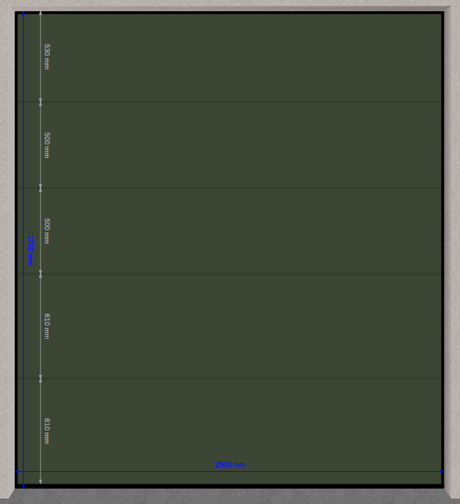 Porte sectionnelle villa lisse 2610541A