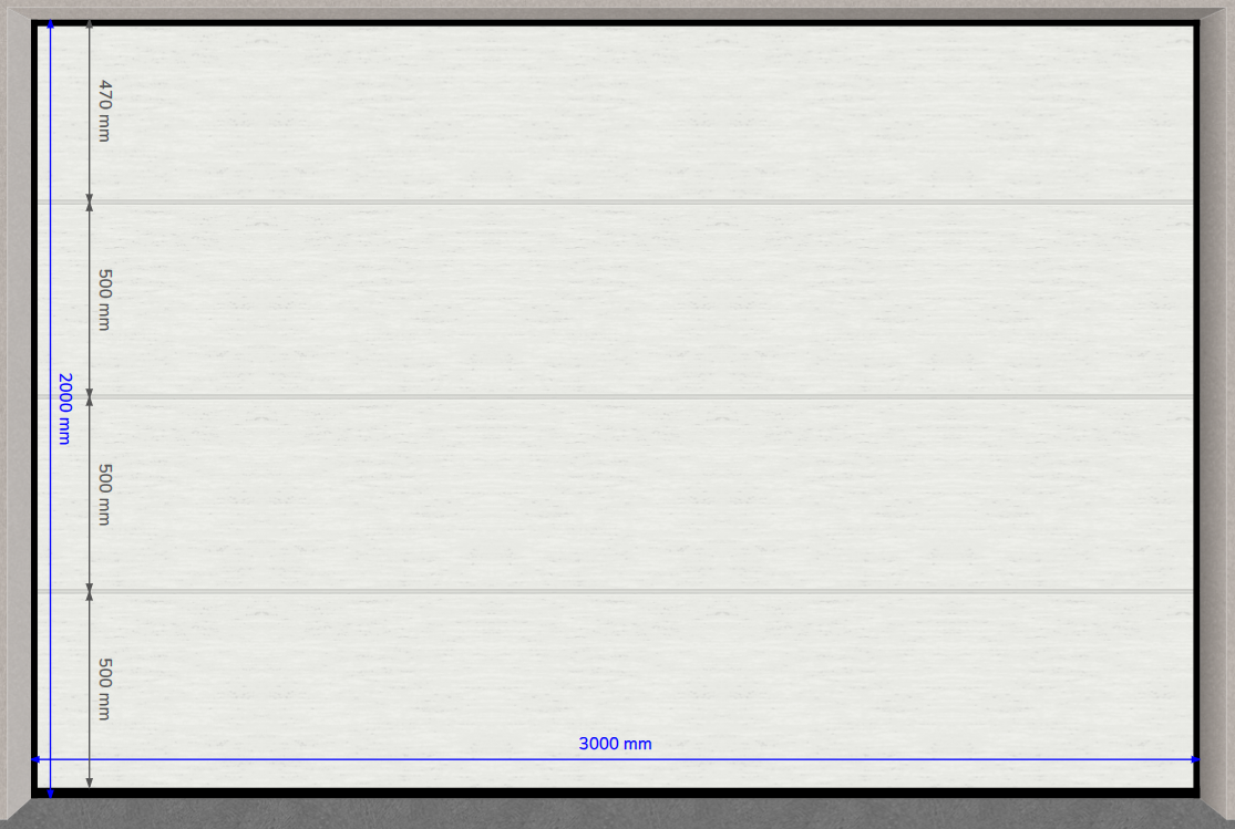 Porte sectionnelle villa 2570742A