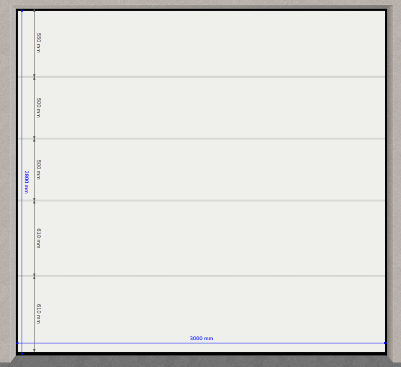 Porte sectionnelle Villa Lisse 2559523A