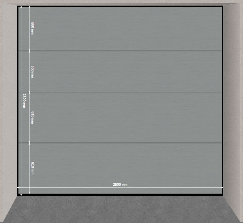 Porte sectionnelle villa veinée bois 2536812A