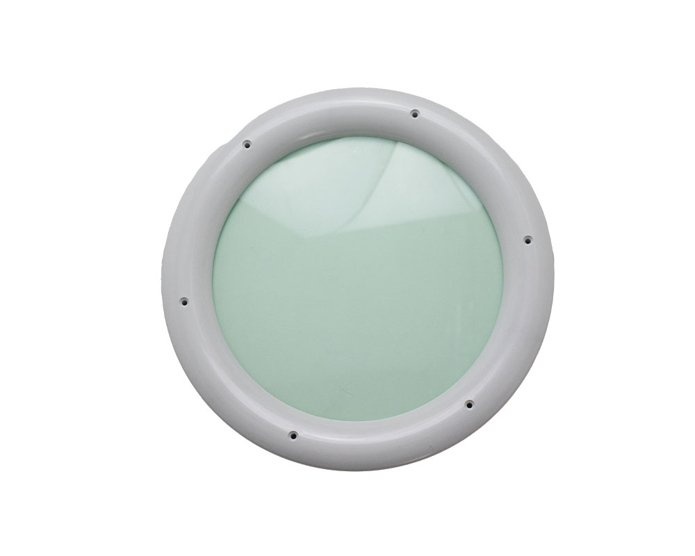 Hublot ROND - Blanc - Vitrage Acrylique Transparent