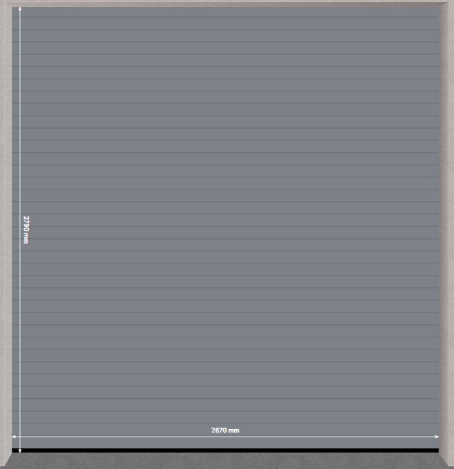 Rideau "Murax pas de 110", à lames micro-perforées, 10/10ème, acier galvanisé 2549601A
