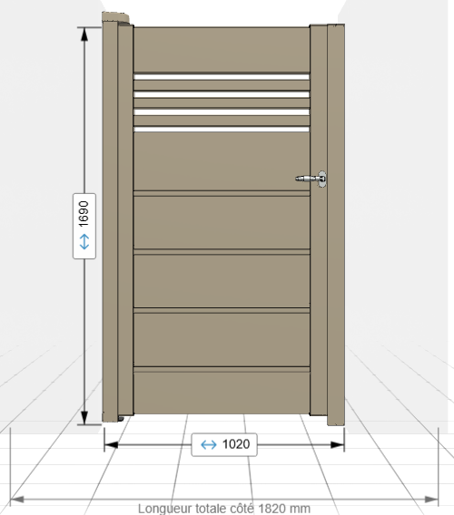 Portillon WAREN VISIO 2620807A